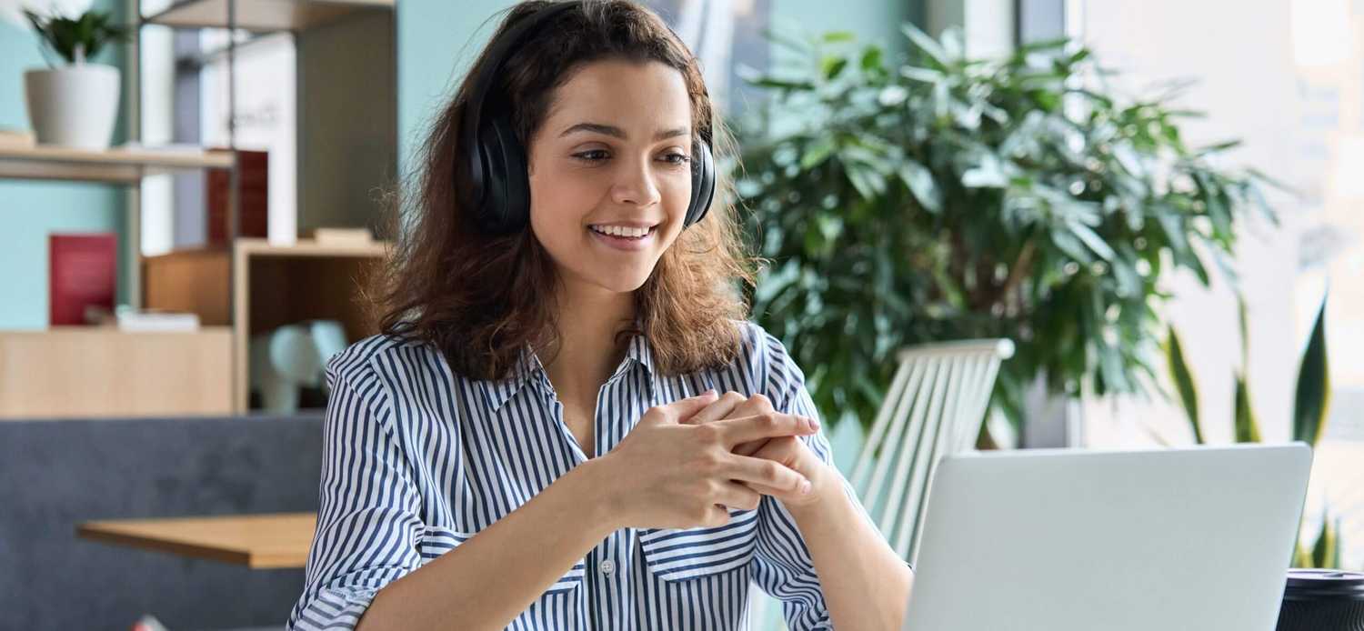 CorVel employee on a call to ensure effective communication