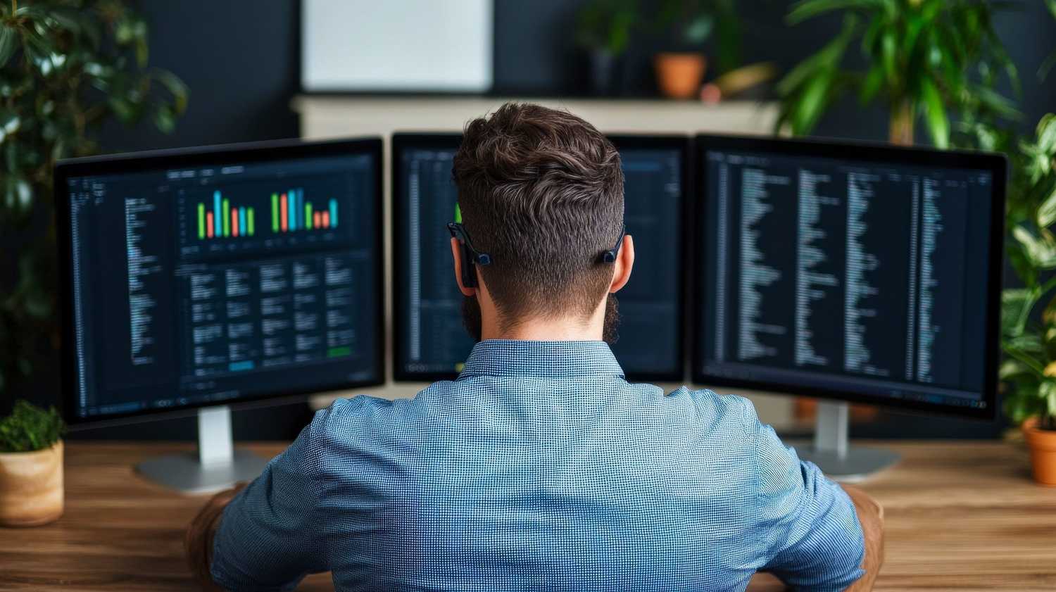 A bill review professional uses CorVel's advanced platforms to analyze claims and identify fraud, waste, and abuse.